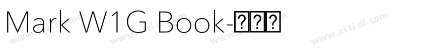 Mark W1G Book字体转换